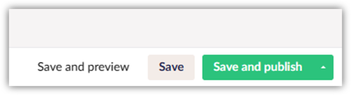 save buttons umbraco