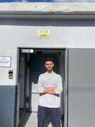 תמיר כהן, יוזם מלאכי הממ"ד, סטודנט באוניברסיטת בן גוריון בנגב. צילום פרטי