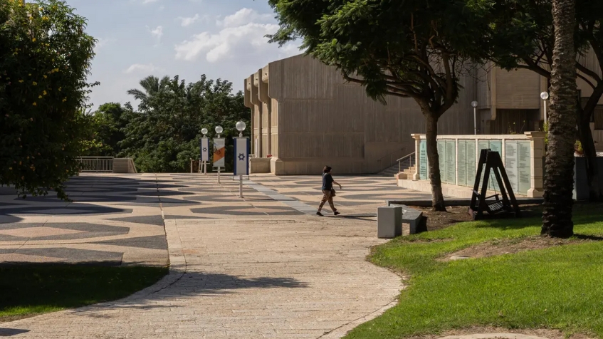 The campus of Ben-Gurion University of the Negev, in Be’er Sheva, was nearly empty on Thursday. | Photo: Tamir Kalifa
